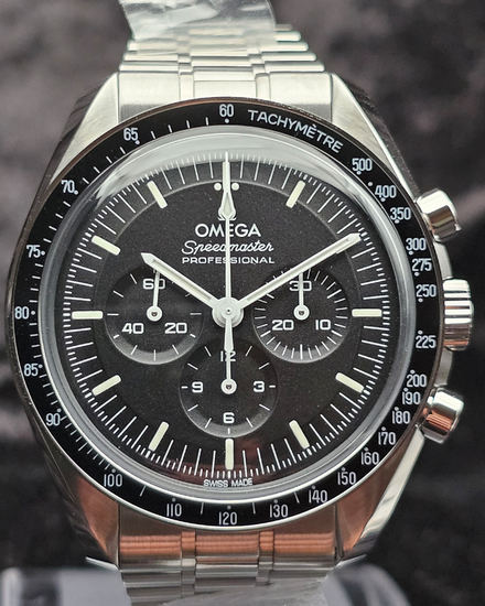 2025 Omega Speedmaster Professional Moonwatch 42MM Black Dial Steel Bracelet (310.30.42.50.01.001)