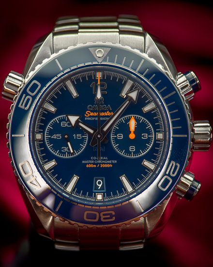 Omega Seamaster Planet Ocean Chronograph 45.5MM Blue Dial Steel Bracelet (215.30.46.51.03.001)