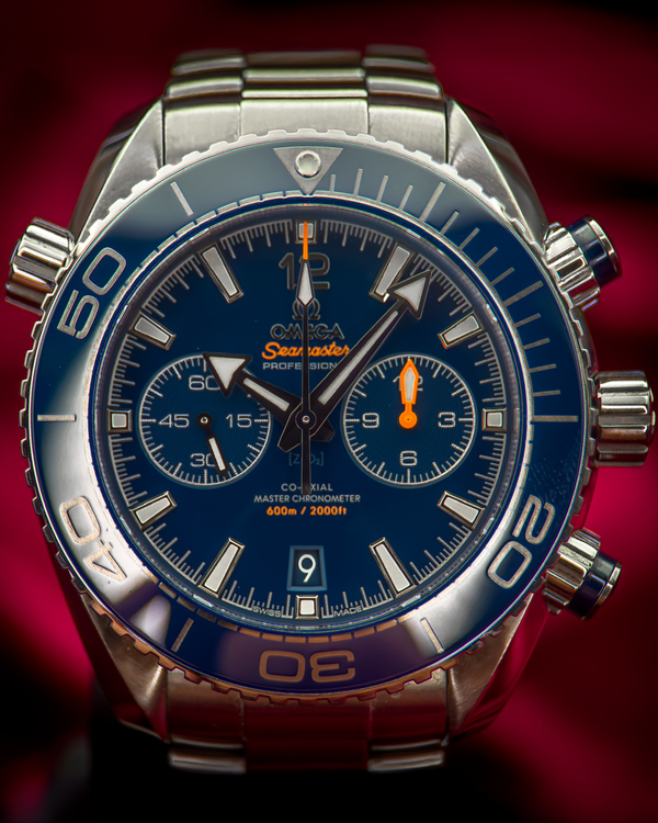 Omega Seamaster Planet Ocean Chronograph 45.5MM Blue Dial Steel Bracelet (215.30.46.51.03.001)