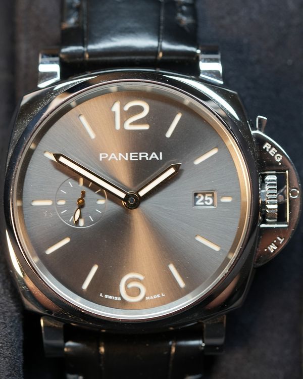 2022 Panerai Luminor Due 42MM Grey Dial Leather Strap (PAM01250)