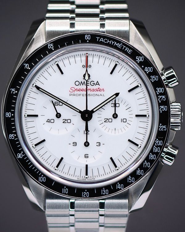 2025 Omega Speedmaster Professional Moonwatch 42MM White Dial Steel Bracelet (310.30.42.50.04.001)