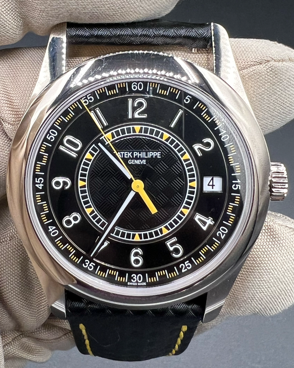 2025 Patek Philippe Calatrava 40MM Black Dial Leather Strap (6007G-001)