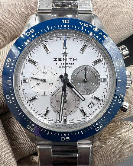 2025 Zenith Chronomaster Sport "Centenary" L.E. 41MM White Dial Steel Bracelet (03.3118.3600/69.M3100)