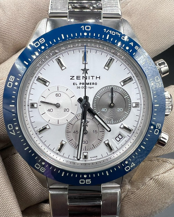 2025 Zenith Chronomaster Sport "Centenary" L.E. 41MM White Dial Steel Bracelet (03.3118.3600/69.M3100)