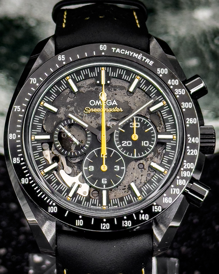 2024 Omega Speedmaster Dark Side of the Moon "Apollo 8" 44.25MM Black Dial Rubber Strap (310.92.44.50.01.001)