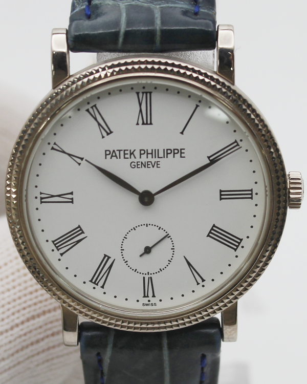 2010 Patek Philippe Calatrava 31MM White Dial Leather Strap (7119G-010)