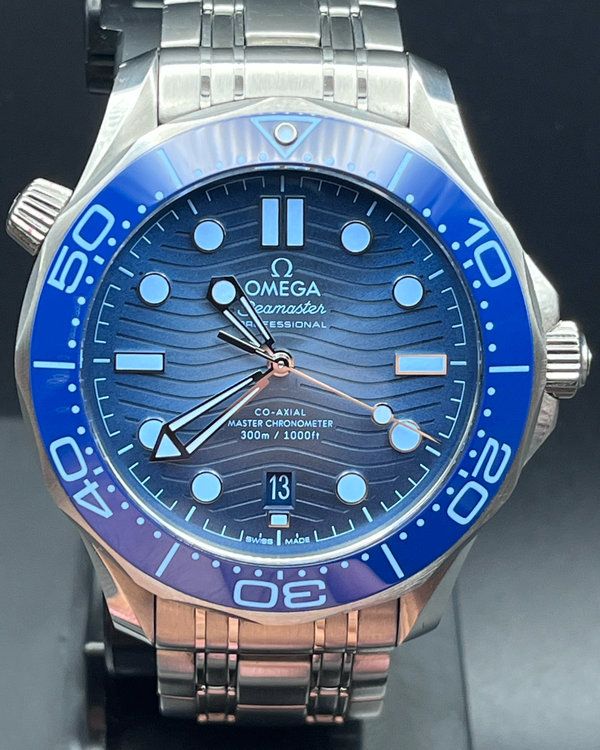2025 Omega Seamaster Diver 300M 42MM "Summer" Blue Dial Steel Bracelet (210.30.42.20.03.003)