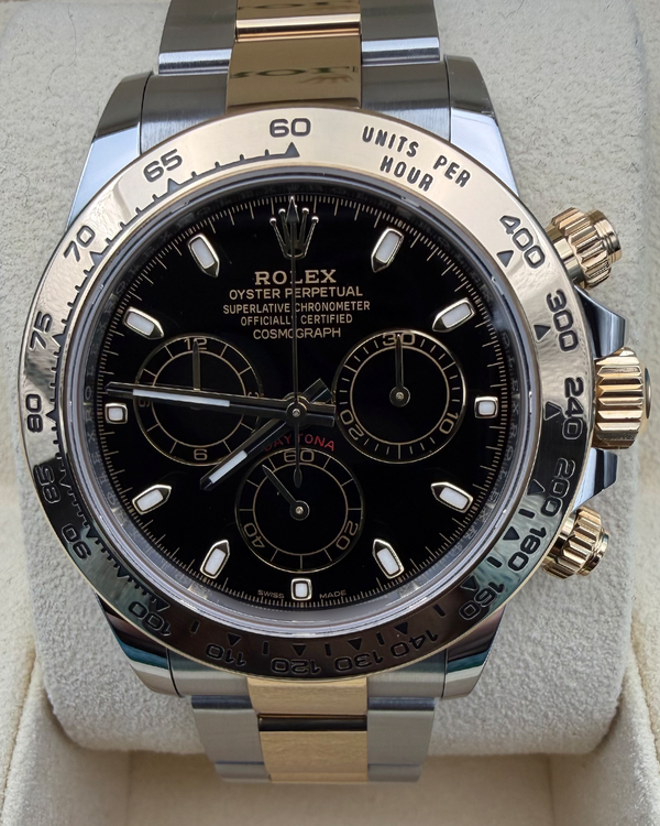 2020 Rolex Cosmograph Daytona 40MM Black Dial Two-Tone Oyster Bracelet (116503)