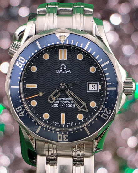 Omega Seamaster Diver 300M 36.25MM Quartz Blue Dial Steel Bracelet (2561.80.00)