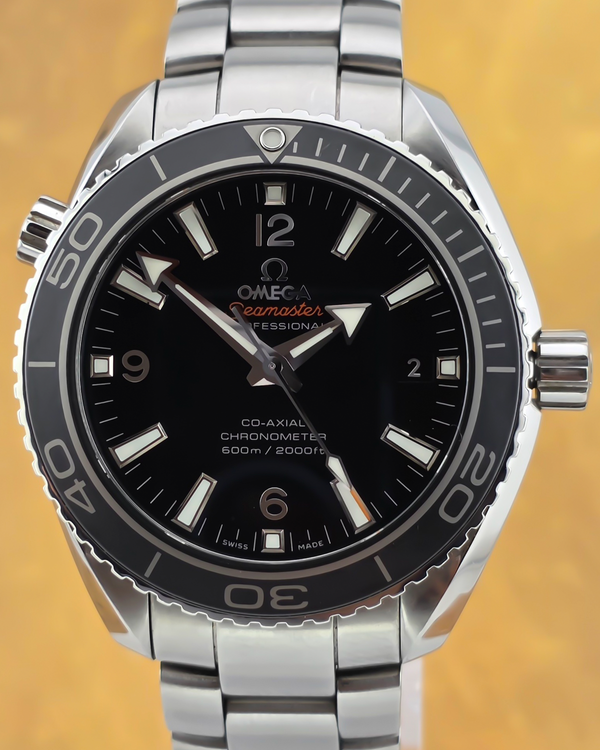 2021 Omega Seamaster Planet Ocean 600M 42MM Black Dial Steel Bracelet (232.30.42.21.01.001)