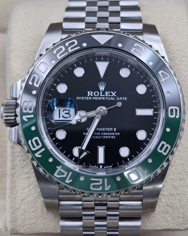 2024 Rolex GMT-Master II "Sprite" 40MM Black Dial Jubilee Bracelet (126720VTNR)