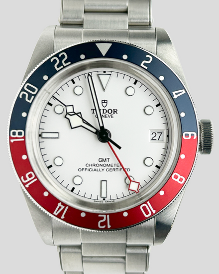 2024 Tudor Black Bay GMT "Pepsi" 41MM White Dial Steel Bracelet (79830RB)