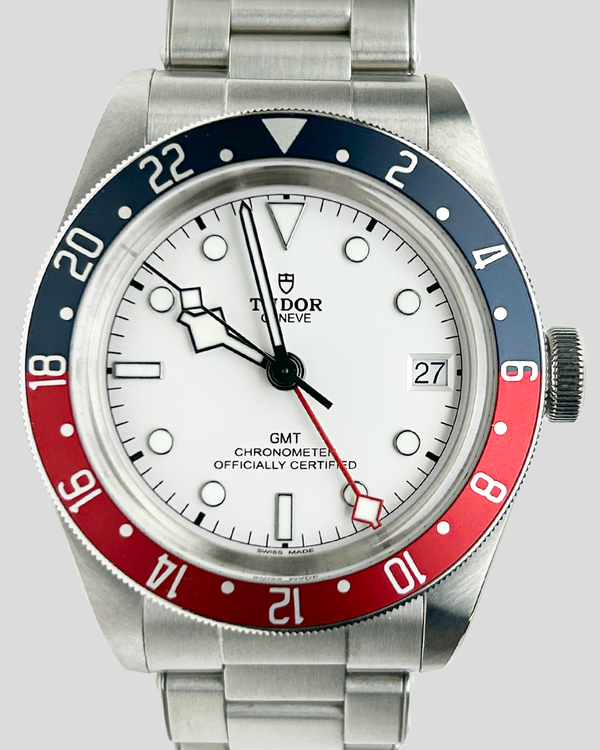 2024 Tudor Black Bay GMT "Pepsi" 41MM White Dial Steel Bracelet (79830RB)