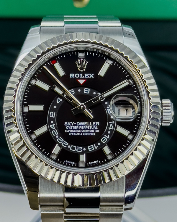 2019 Rolex Sky-Dweller 42MM Black Dial Oyster Bracelet (326934)