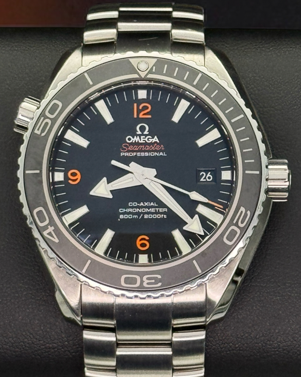 2013 Omega Seamaster Planet Ocean 600M 45.5MM Black Dial Steel Bracelet (232.30.46.21.01.003)