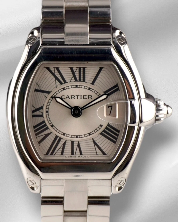 Cartier Roadster 31MM Quartz Silver Dial Steel Bracelet (2675)