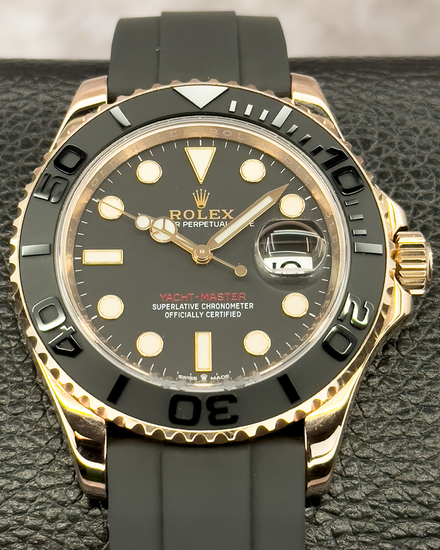 2020 Rolex Yacht-Master 40MM Black Dial Oysterflex Strap (126655)