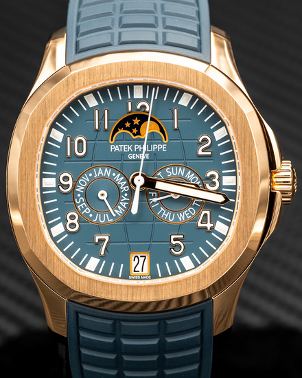 2025 Patek Philippe Aquanaut Annual Calendar Luce 39.9MM Blue Dial Rubber Strap (5261R-001)