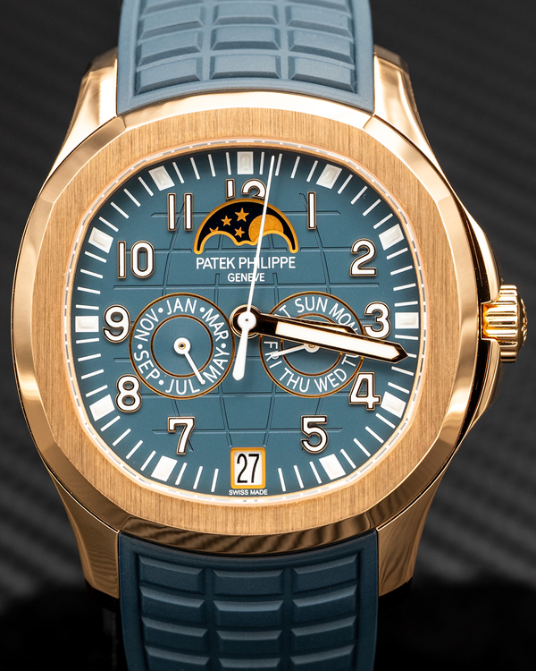 2025 Patek Philippe Aquanaut Annual Calendar Luce 39.9MM Blue Dial Rubber Strap (5261R-001)