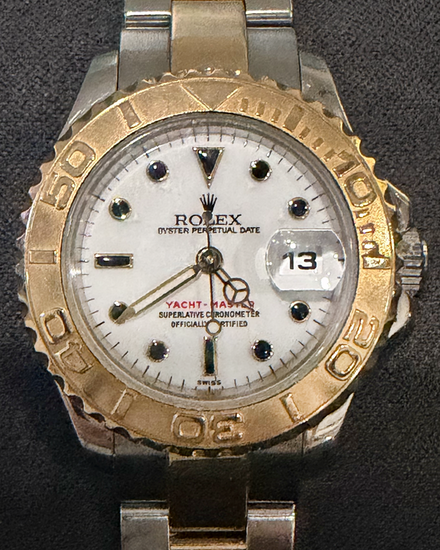 2000 Rolex Yacht-Master 29MM White "Swiss Only" Dial Two-Tone Oyster Bracelet (69623)