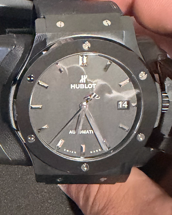 2021 Hublot Classic Fusion "Black Magic" 45MM Black Dial Rubber Strap (511.CH.1171.RX)