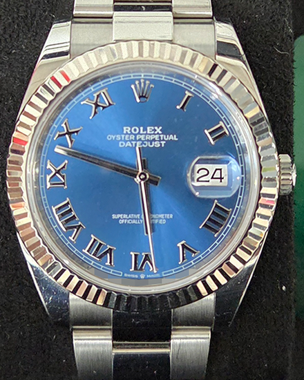 2022 Rolex Datejust 41MM Blue Dial Oyster Bracelet (126334)