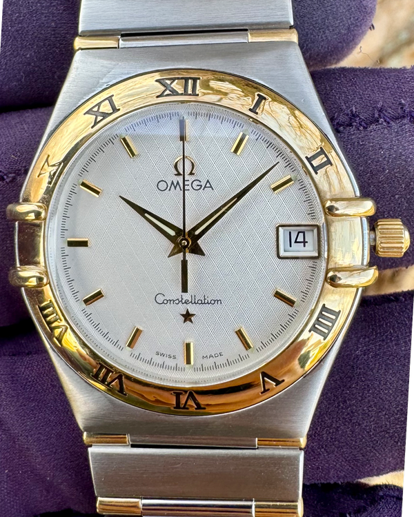 No Reserve - Omega Constellation 33.5MM Quartz Silver Dial Two-Tone Bracelet (1312.30.00)