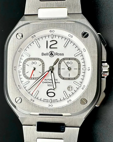 2023 Bell & Ross BR 05 "White Hawk" 42MM Silver Dial Steel Bracelet (BR05C-SI-ST/SST)