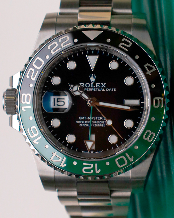 2023 Rolex GMT-Master II "Sprite" 40MM Black Dial Oyster Bracelet (126720VTNR)