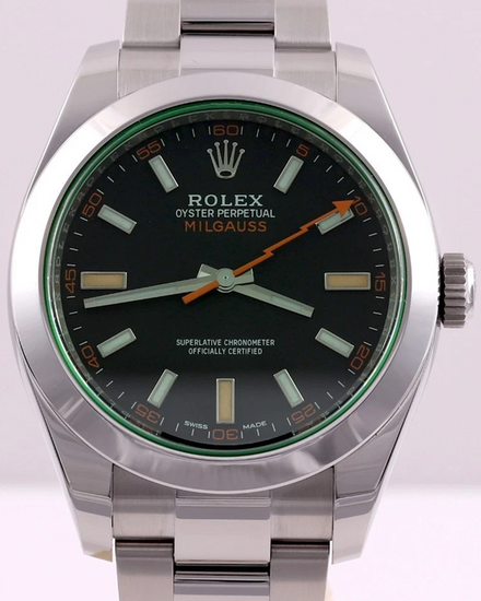 2021 Rolex Milgauss 40MM Black Dial Oyster Bracelet (116400GV)