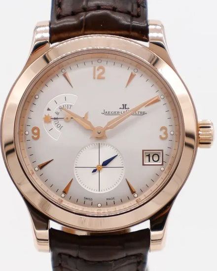 Jaeger-LeCoultre Master Hometime 40MM Silver Dial Leather Strap (147.2.05.S)