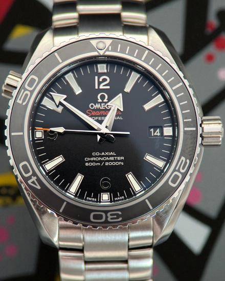 2020 Omega Seamaster Planet Ocean 600M 42MM Black Dial Steel Bracelet (232.30.42.21.01.001)