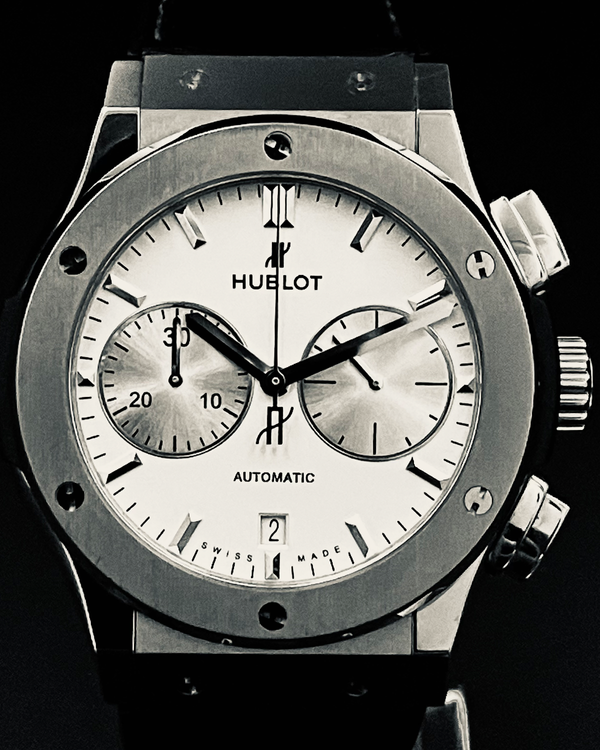 2017 Hublot Classic Fusion 45MM White Dial Leather Strap (521.NX.2611.LR)