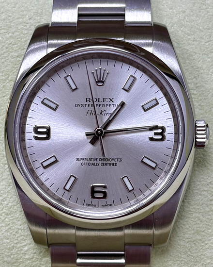 Rolex Air-King 34MM Silver Dial Oyster Bracelet (114200)