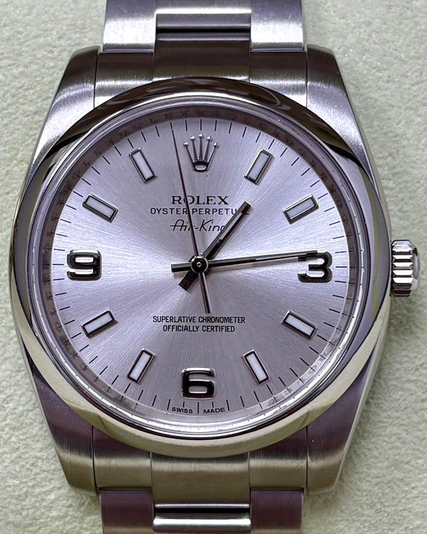 Rolex Air-King 34MM Silver Dial Oyster Bracelet (114200)