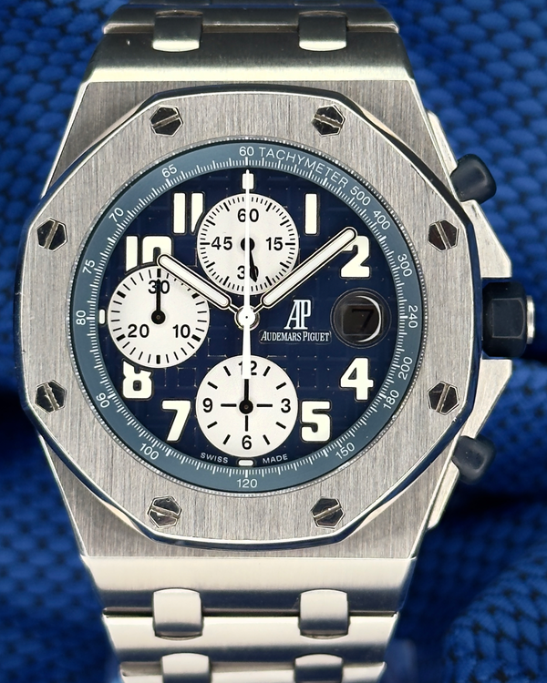 2005 Audemars Piguet Royal Oak Offshore "The Beast" Chronograph 42MM Blue Dial Steel Bracelet (25721ST.OO.1000ST.09.A)