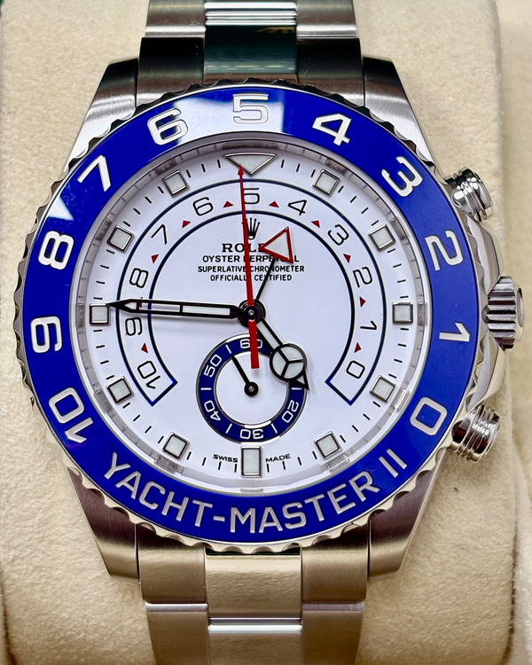 Rolex Yacht-Master II 44MM White Dial Oyster Bracelet (116680)