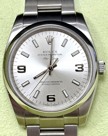 2013 Rolex Air-King 34MM Silver Dial Oyster Bracelet (114200)