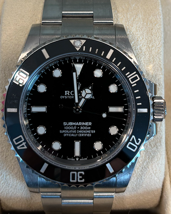 2023 Rolex Submariner No-Date 41MM Black Dial Oyster Bracelet (124060)