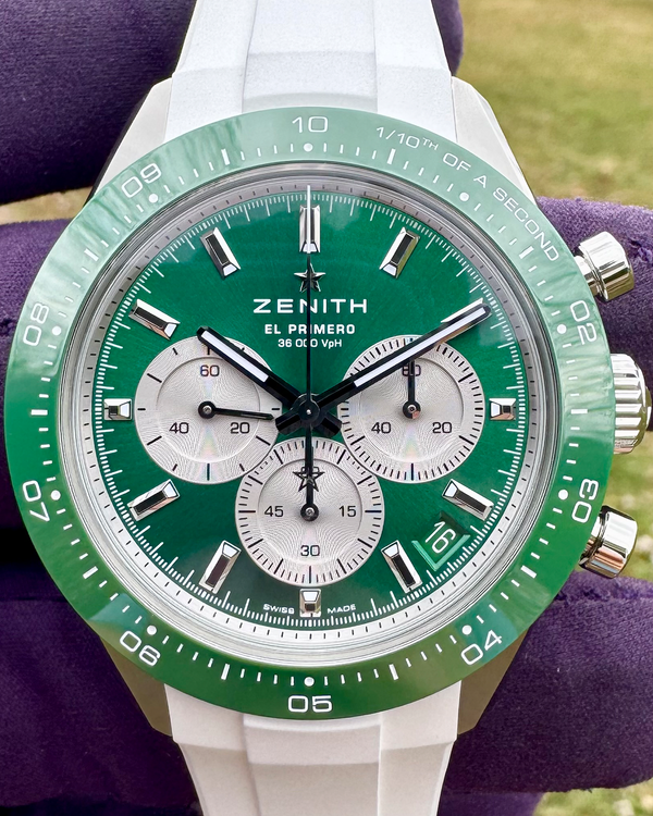2025 Zenith Chronomaster Sport "Yoshida" L.E. 41MM Green Dial Rubber Strap (03.3108.3600/57.M3100)