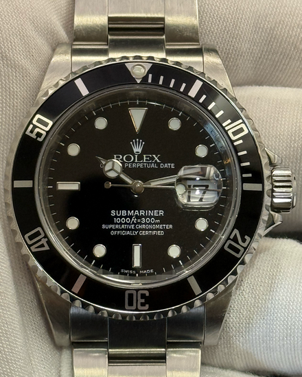 2008 Rolex Submariner Date 40MM Black Dial Oyster Bracelet (16610)