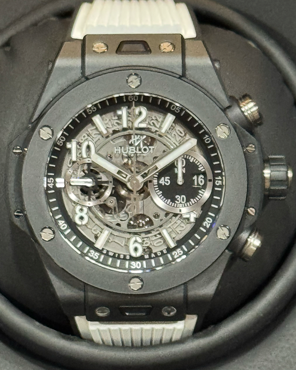 2023 Hublot Big Bang Unico Black Magic 44MM Skeleton Dial Rubber Strap (421.CI.1170.RX)