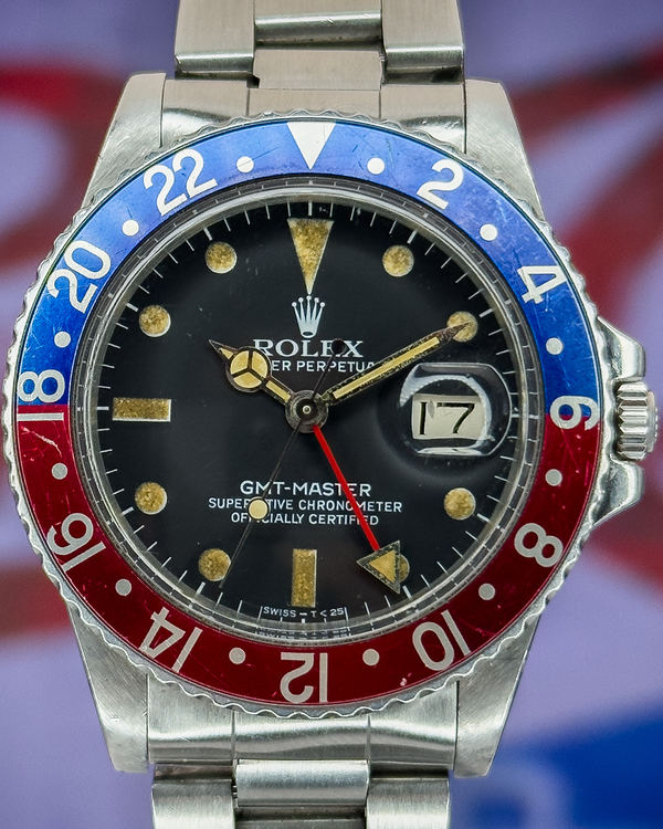 1981 Rolex GMT-Master "Pepsi" 40MM Black Dial Oyster Bracelet (16750)