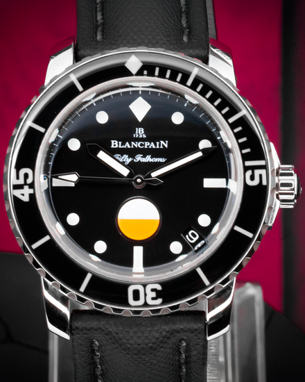 2018 Blancpain Fifty Fathoms "Tribute to Mil-Spec" L.E. 40MM Black Dial Textile Strap (5008-1130-B52A)