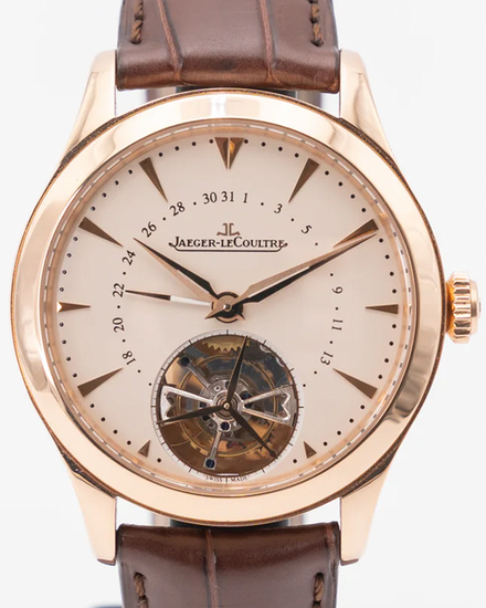 Jaeger-LeCoultre Master Date Tourbillon 39MM Silver Dial Leather Strap (Q1652410)