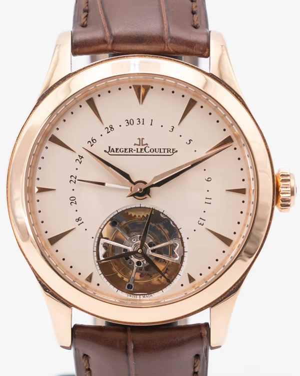 Jaeger-LeCoultre Master Date Tourbillon 39MM Silver Dial Leather Strap (Q1652410)