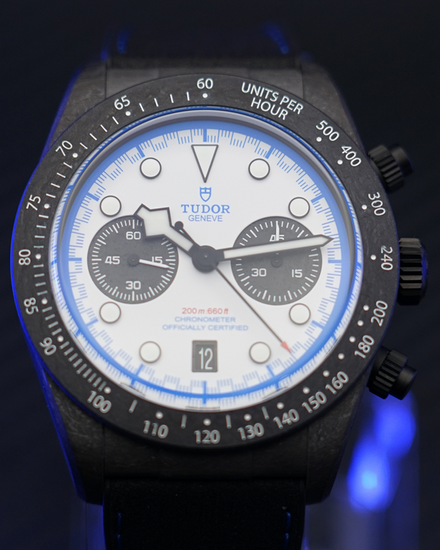 2025 Tudor Black Bay Chrono "Carbon 25" L.E. 42MM White Dial Rubber Strap (79377KN)