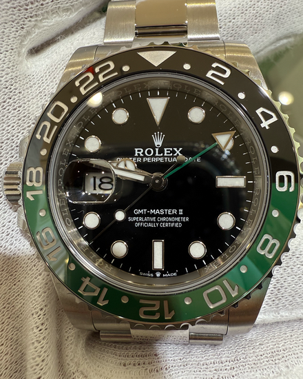 2022 Rolex GMT-Master II "Sprite" 40MM Black Dial Oyster Bracelet (126720VTNR)