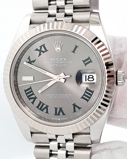 2023 Rolex Datejust "Wimbledon" 41MM Slate Dial Jubilee Bracelet (126334)
