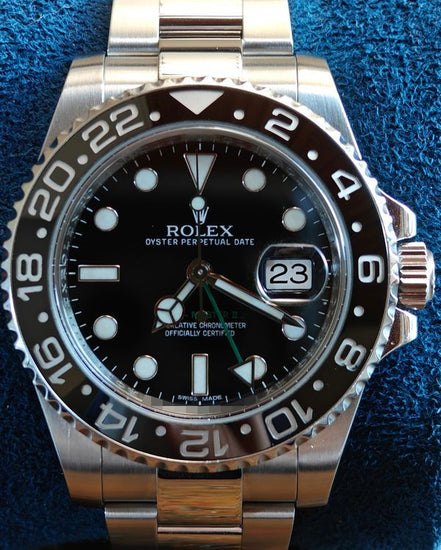 2013 Rolex GMT-Master II 40MM Black Dial Oyster Bracelet (116710)